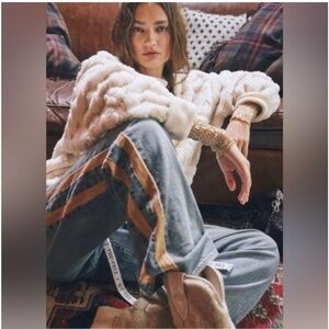 We The Free Zambi Slouchy Jeans - Safari - Free People